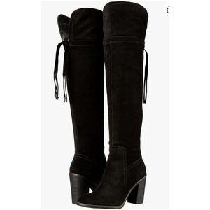 Franco Sarto Eckhart Knee High Boots, BLACK, Women's Size 8.5